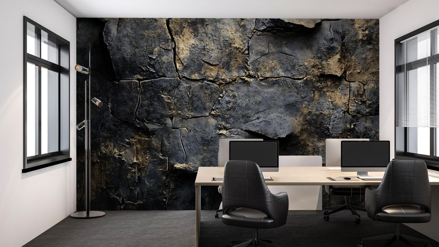 Luxury Abstract Water Ripple Wall Mural – Modern Blue Beige Textured Wallpaper for Bedroom or Living Room Decor Vn732