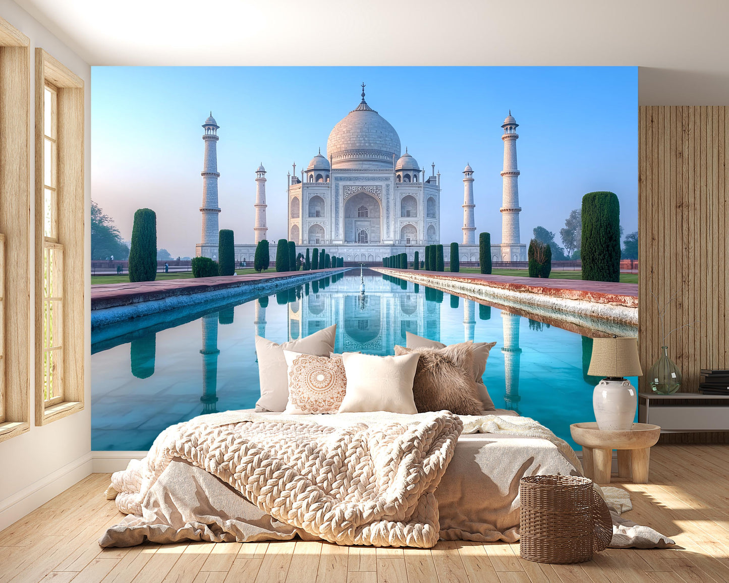 Taj Mahal Mural – India Wall Art Palace Wallpaper Vn946