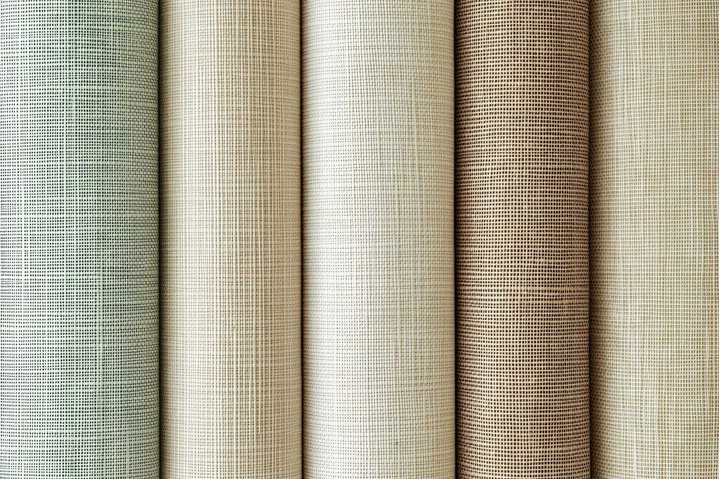 Grasscloth Style Neutral Wallpaper – Woven Linen Texture Wall Covering Vn1004