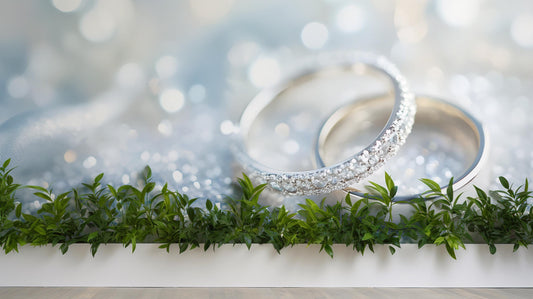 Romantic Wedding Cafe Wall Art | Elegant Ring Background Mural Print | Modern Love-Themed Wall Decor for Home or Event Venue Vn505