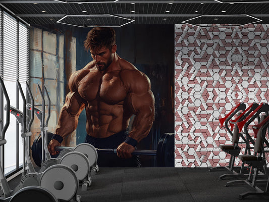 Bodybuilder Gym Wall Art | Muscle Fitness Poster | Workout Motivation Decor Vn039