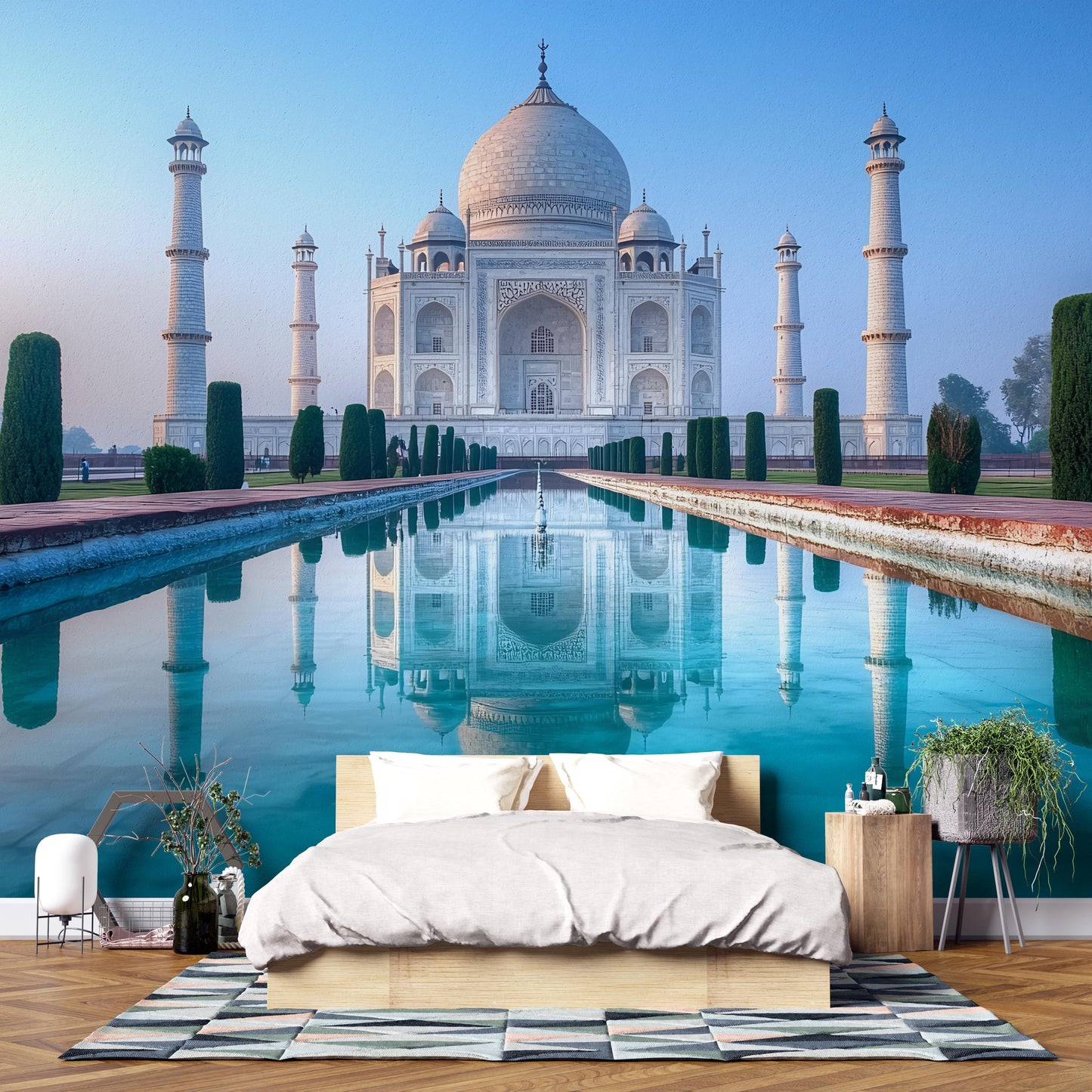 Taj Mahal Mural – India Wall Art Palace Wallpaper Vn946