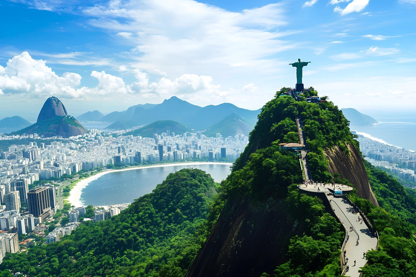 Christ Redeemer Mural – Rio Skyline Wall Art Wallpaper Vn947