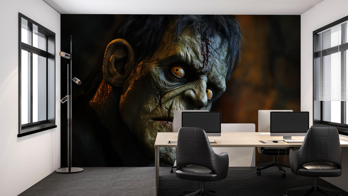 Frankenstein Wall Mural – Creepy Horror Monster Room Decor Vn809