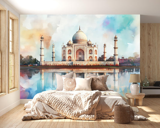 Taj Mahal Mural – India Landmark Wall Art Wallpaper Vn944