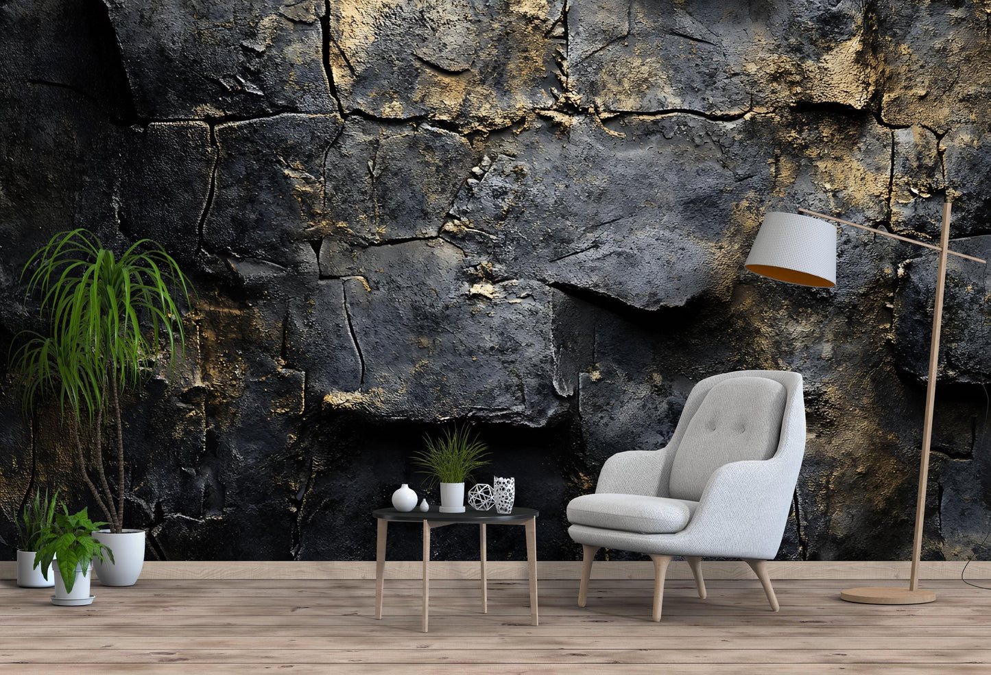 Luxury Abstract Water Ripple Wall Mural – Modern Blue Beige Textured Wallpaper for Bedroom or Living Room Decor Vn732