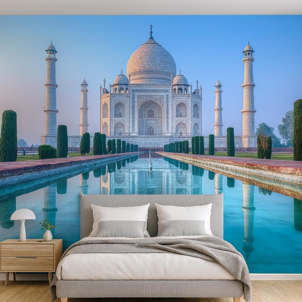 Taj Mahal Mural – India Wall Art Palace Wallpaper Vn946