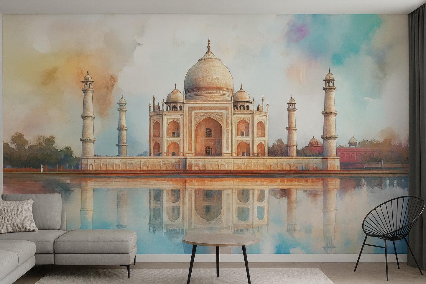 Taj Mahal Mural – India Landmark Wall Art Wallpaper Vn944