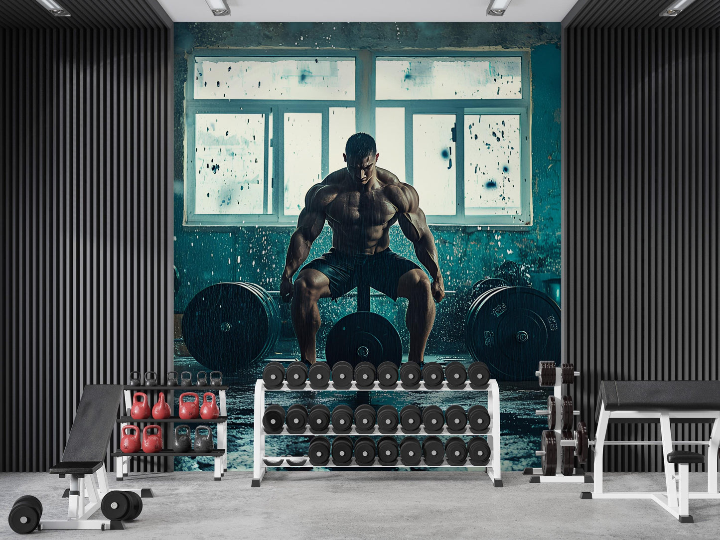 Bold Gym Wall Art | Fitness Motivation Poster | “Do Not Dream of It Train for It” Gym Quote | Bodybuilding Decor for Home Vn079